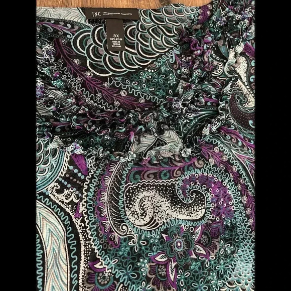 I.N.C International Concepts Women's 3X Blouse - Picture 4 of 6